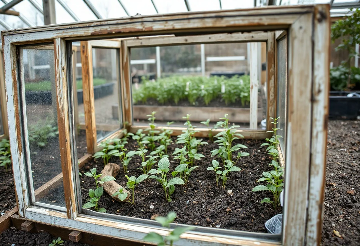 Cómo construir un marco frío con ventanas recicladas