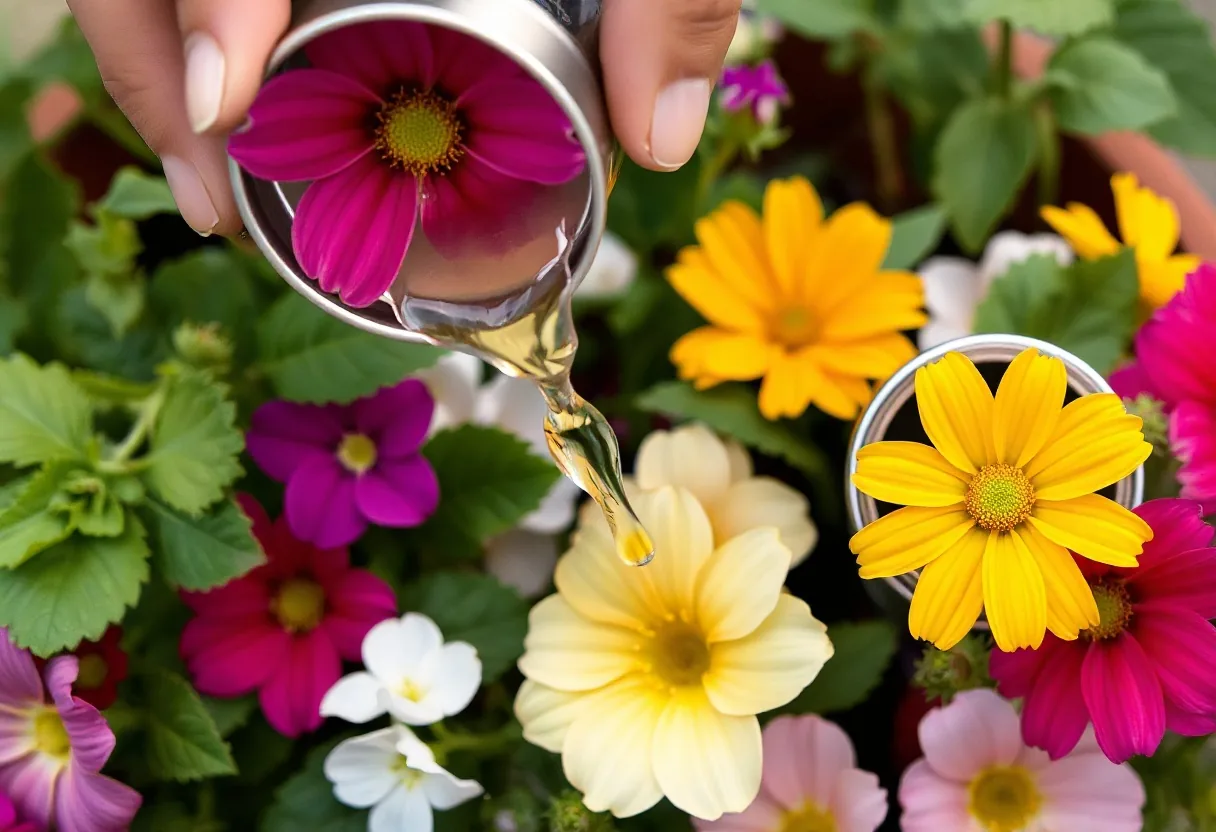 Cómo fertilizar flores comestibles de manera natural