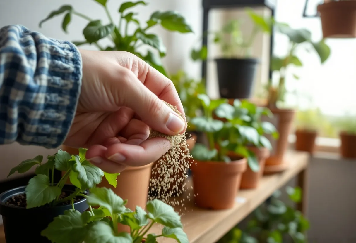 Guía para la fertilización de huertos en interiores